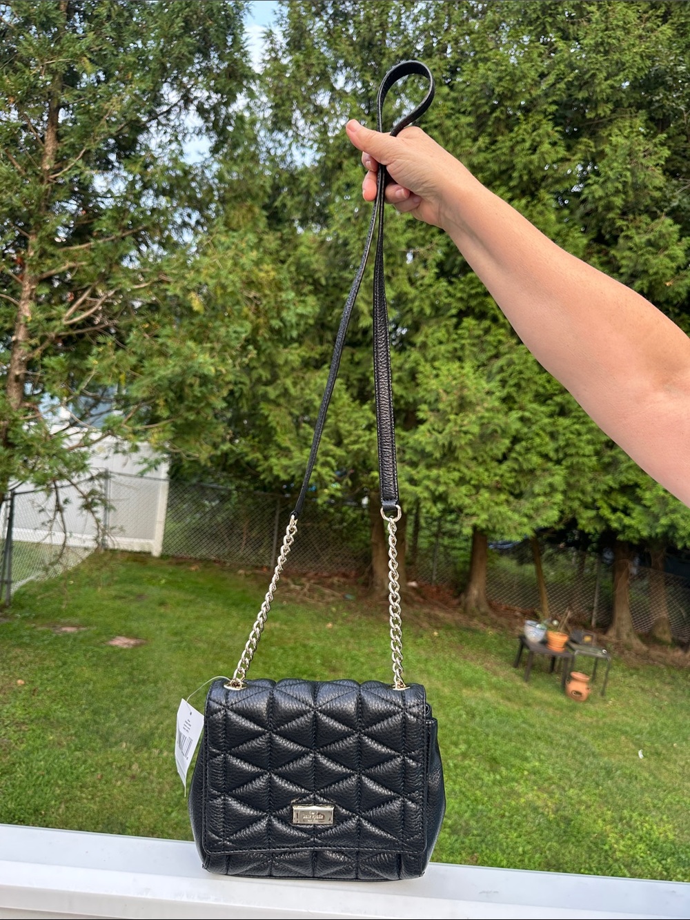 Kate Spade Quilted Emery Court Eliza Black Bag